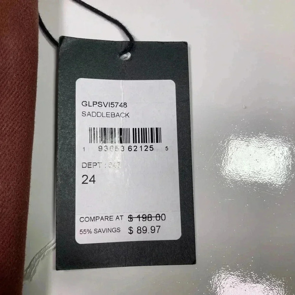 Joes Jeans High rise Skinny NWT Saddleback Coated Burnt Orange Pants Size 24 - Picture 7 of 12